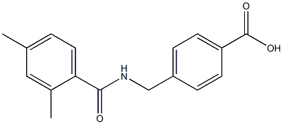 4-{[(2,4-dimethylphenyl)formamido]methyl}benzoic acid Struktur