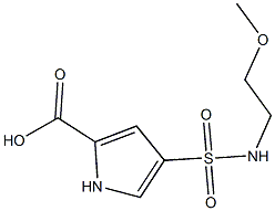 4-{[(2-methoxyethyl)amino]sulfonyl}-1H-pyrrole-2-carboxylic acid Struktur