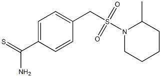 4-{[(2-methylpiperidine-1-)sulfonyl]methyl}benzene-1-carbothioamide Struktur