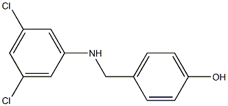 4-{[(3,5-dichlorophenyl)amino]methyl}phenol Struktur