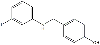 4-{[(3-iodophenyl)amino]methyl}phenol Struktur