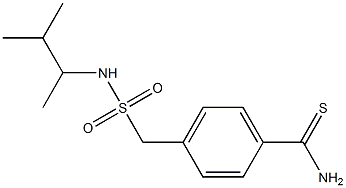 4-{[(3-methylbutan-2-yl)sulfamoyl]methyl}benzene-1-carbothioamide Struktur