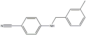 4-{[(3-methylphenyl)methyl]amino}benzonitrile Struktur