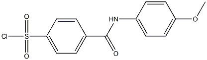 4-{[(4-methoxyphenyl)amino]carbonyl}benzenesulfonyl chloride Struktur