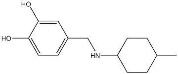 4-{[(4-methylcyclohexyl)amino]methyl}benzene-1,2-diol Struktur