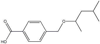 4-{[(4-methylpentan-2-yl)oxy]methyl}benzoic acid Struktur