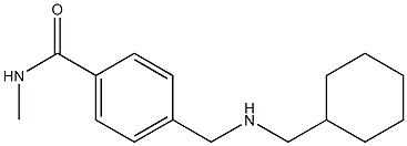 4-{[(cyclohexylmethyl)amino]methyl}-N-methylbenzamide Struktur