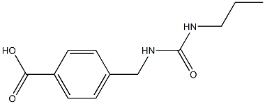 4-{[(propylcarbamoyl)amino]methyl}benzoic acid Struktur