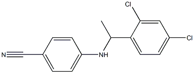 4-{[1-(2,4-dichlorophenyl)ethyl]amino}benzonitrile Struktur