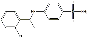 4-{[1-(2-chlorophenyl)ethyl]amino}benzene-1-sulfonamide Struktur