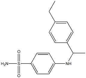 4-{[1-(4-ethylphenyl)ethyl]amino}benzene-1-sulfonamide Struktur