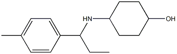 4-{[1-(4-methylphenyl)propyl]amino}cyclohexan-1-ol Struktur