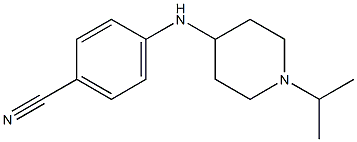 4-{[1-(propan-2-yl)piperidin-4-yl]amino}benzonitrile Struktur