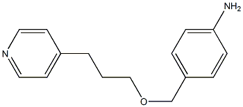 4-{[3-(pyridin-4-yl)propoxy]methyl}aniline Struktur