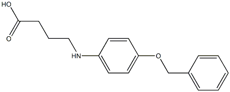 4-{[4-(benzyloxy)phenyl]amino}butanoic acid Struktur