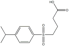 4-{[4-(propan-2-yl)benzene]sulfonyl}butanoic acid Struktur