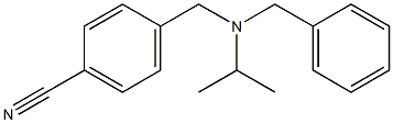 4-{[benzyl(propan-2-yl)amino]methyl}benzonitrile Struktur