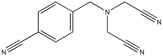 4-{[bis(cyanomethyl)amino]methyl}benzonitrile Struktur