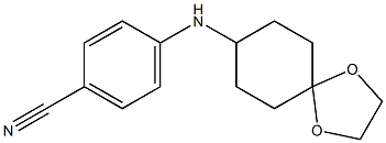 4-{1,4-dioxaspiro[4.5]decan-8-ylamino}benzonitrile Struktur