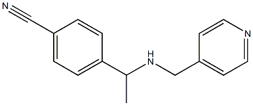 4-{1-[(pyridin-4-ylmethyl)amino]ethyl}benzonitrile Struktur