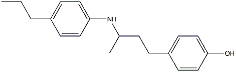 4-{3-[(4-propylphenyl)amino]butyl}phenol Struktur