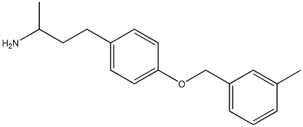 4-{4-[(3-methylphenyl)methoxy]phenyl}butan-2-amine Struktur