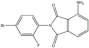 4-amino-2-(4-bromo-2-fluorophenyl)-2,3-dihydro-1H-isoindole-1,3-dione Struktur