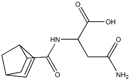 4-amino-2-[(bicyclo[2.2.1]hept-5-en-2-ylcarbonyl)amino]-4-oxobutanoic acid Struktur