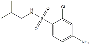 4-amino-2-chloro-N-(2-methylpropyl)benzene-1-sulfonamide Struktur