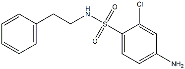 4-amino-2-chloro-N-(2-phenylethyl)benzene-1-sulfonamide Struktur