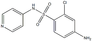 4-amino-2-chloro-N-(pyridin-4-yl)benzene-1-sulfonamide Struktur