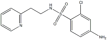 4-amino-2-chloro-N-[2-(pyridin-2-yl)ethyl]benzene-1-sulfonamide Struktur