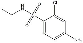 4-amino-2-chloro-N-ethylbenzene-1-sulfonamide Struktur