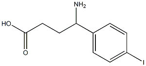 4-amino-4-(4-iodophenyl)butanoic acid Struktur