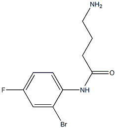 4-amino-N-(2-bromo-4-fluorophenyl)butanamide Struktur