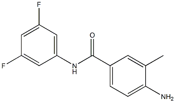 4-amino-N-(3,5-difluorophenyl)-3-methylbenzamide Struktur