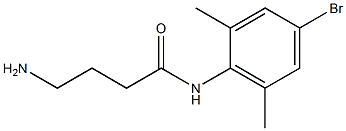 4-amino-N-(4-bromo-2,6-dimethylphenyl)butanamide Struktur