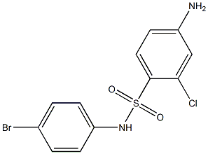 4-amino-N-(4-bromophenyl)-2-chlorobenzene-1-sulfonamide Struktur