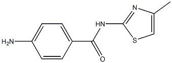 4-amino-N-(4-methyl-1,3-thiazol-2-yl)benzamide Struktur