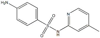 4-amino-N-(4-methylpyridin-2-yl)benzene-1-sulfonamide Struktur