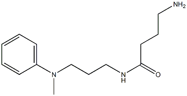 4-amino-N-{3-[methyl(phenyl)amino]propyl}butanamide Struktur