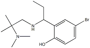 4-bromo-2-(1-{[2-(dimethylamino)-2-methylpropyl]amino}propyl)phenol Struktur