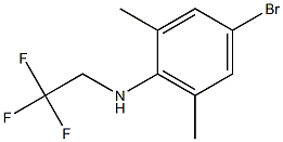 4-bromo-2,6-dimethyl-N-(2,2,2-trifluoroethyl)aniline Struktur