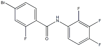 4-bromo-2-fluoro-N-(2,3,4-trifluorophenyl)benzamide Struktur