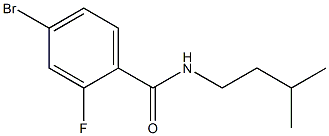 4-bromo-2-fluoro-N-(3-methylbutyl)benzamide Struktur