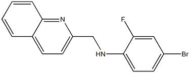 4-bromo-2-fluoro-N-(quinolin-2-ylmethyl)aniline Struktur