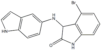 4-bromo-3-(1H-indol-5-ylamino)-2,3-dihydro-1H-indol-2-one Struktur