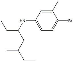 4-bromo-3-methyl-N-(5-methylheptan-3-yl)aniline Struktur