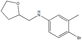 4-bromo-3-methyl-N-(oxolan-2-ylmethyl)aniline Struktur