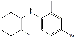 4-bromo-N-(2,6-dimethylcyclohexyl)-2-methylaniline Struktur